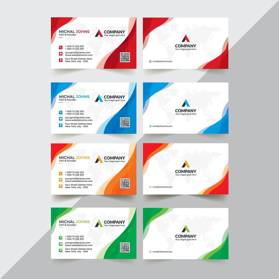 Corporate Business Card vector