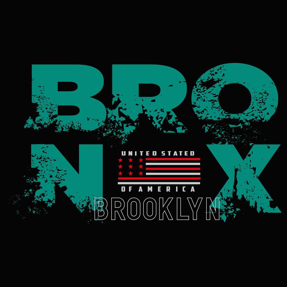 bronx texto plantilla, logotipo vector diseño