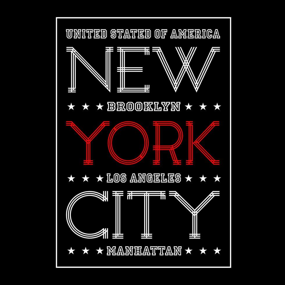 a city of america name text poster vector design