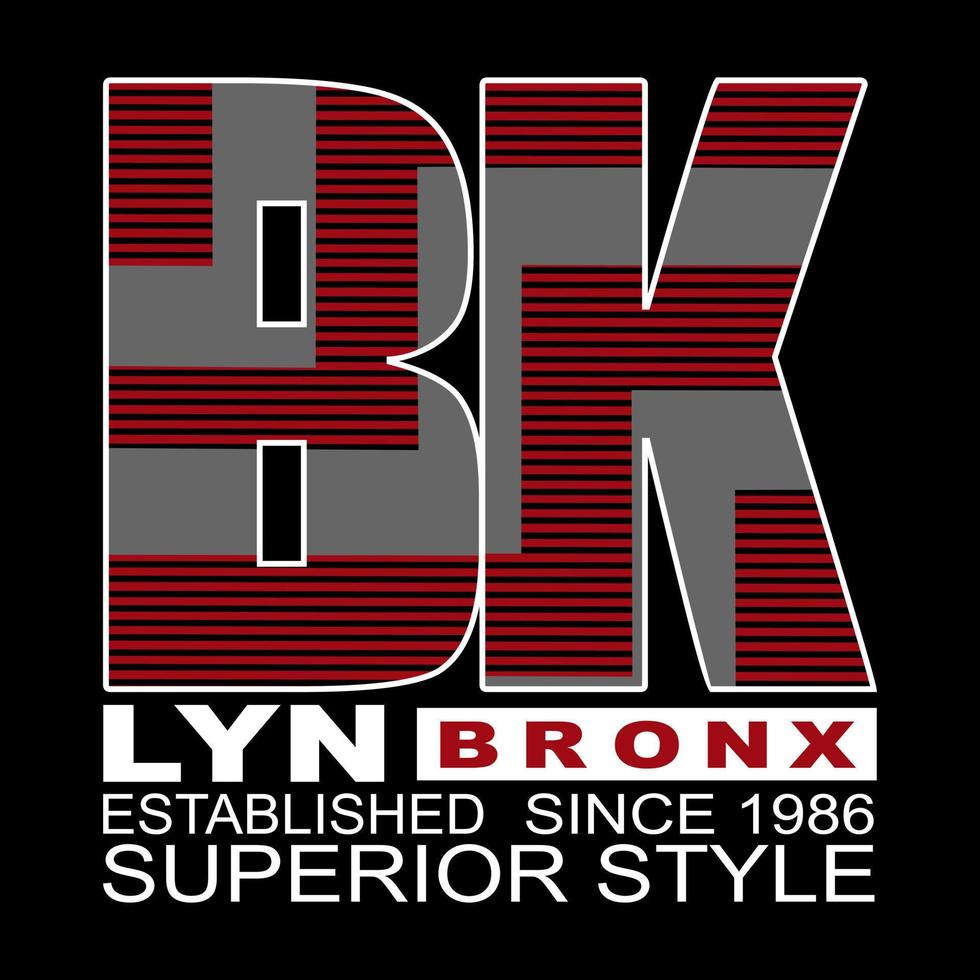 vector text brooklyn typography design