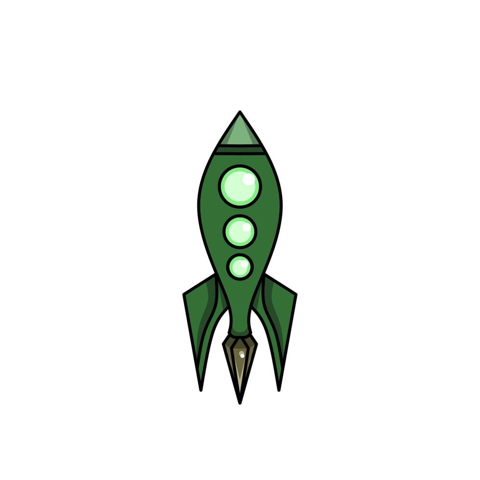 spaceship icon, a simple spaceship design with an elegant concept vector