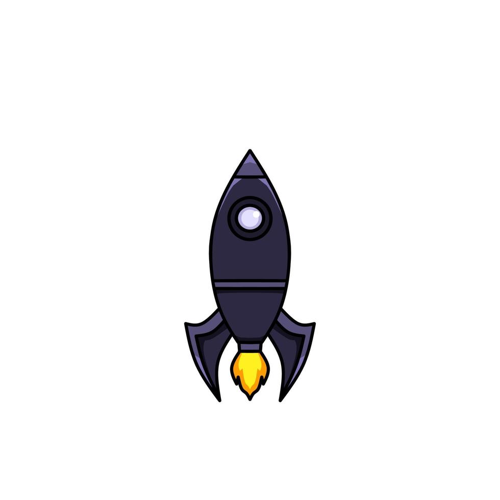 spaceship icon, a simple spaceship design with an elegant concept vector