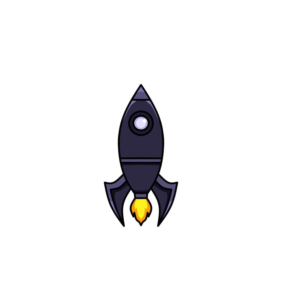 astronave icono, un sencillo astronave diseño con un elegante concepto vector