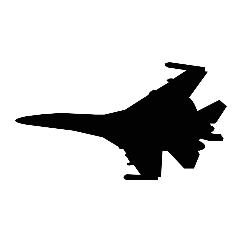 fighter plane icon vector