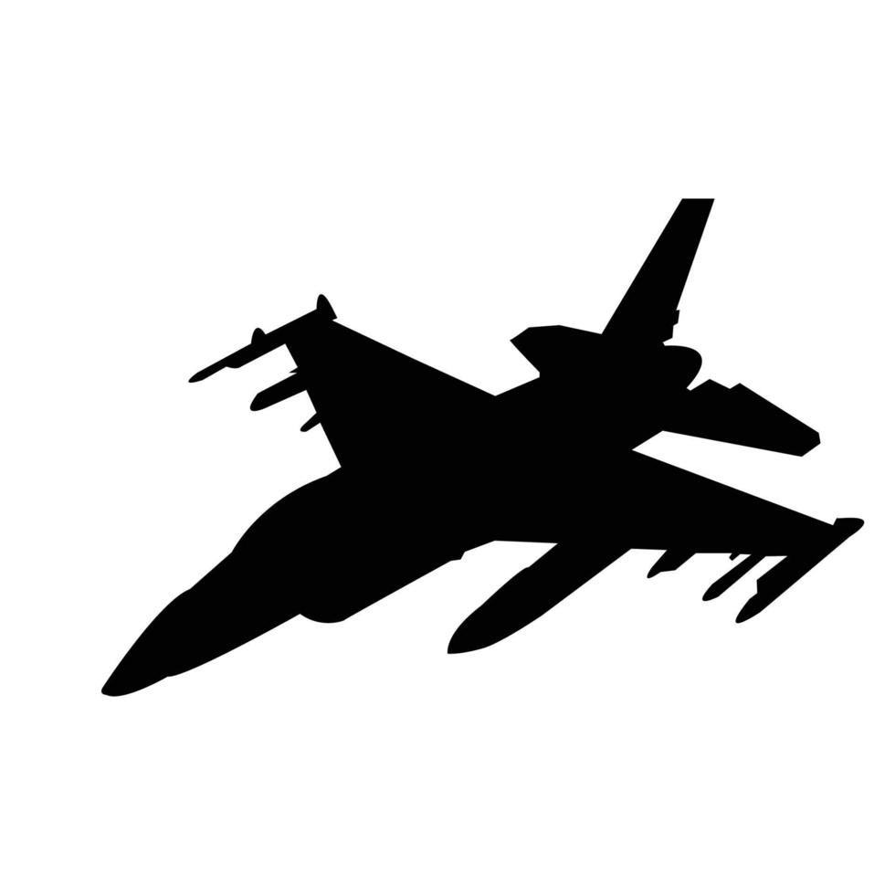 fighter plane icon vector
