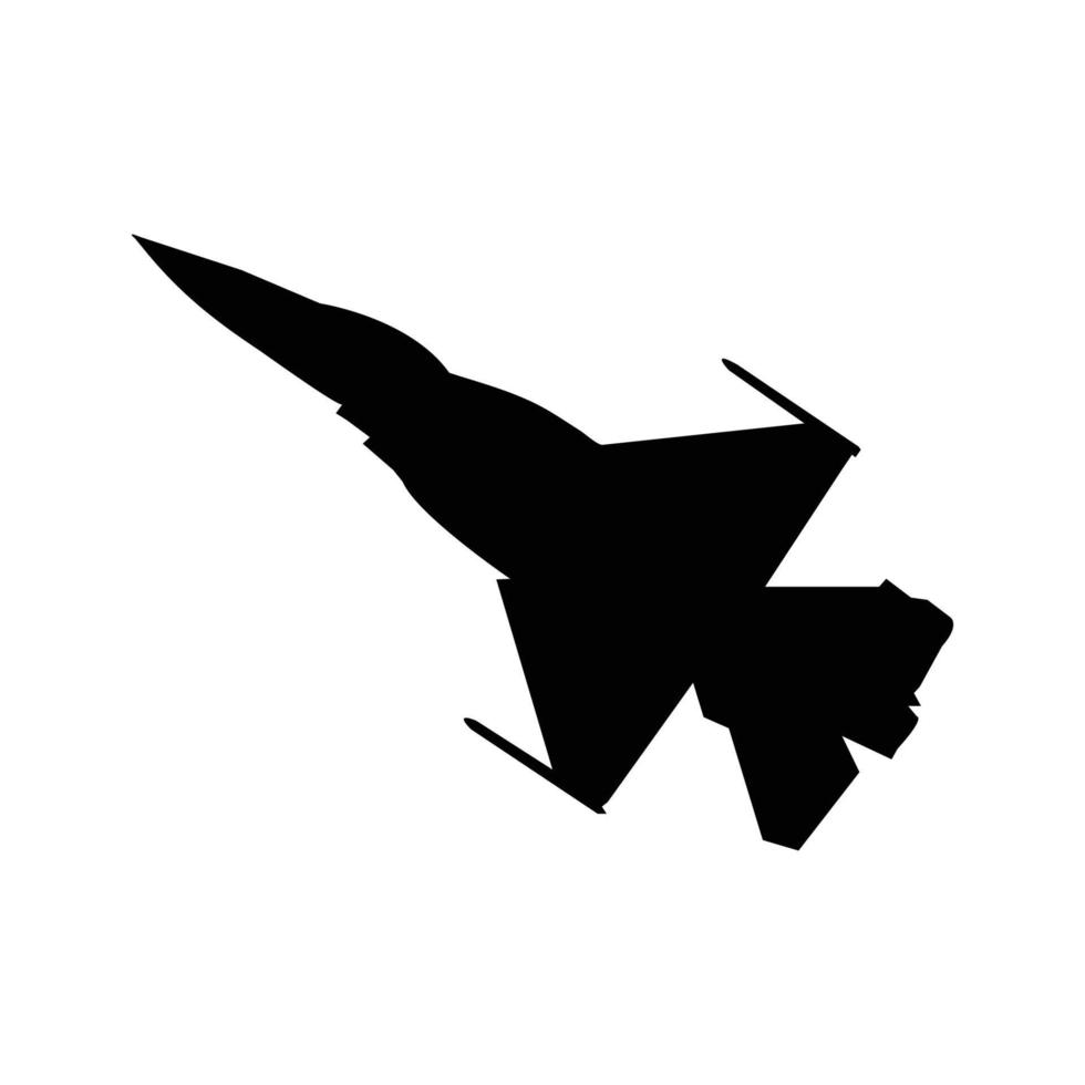 fighter plane icon vector