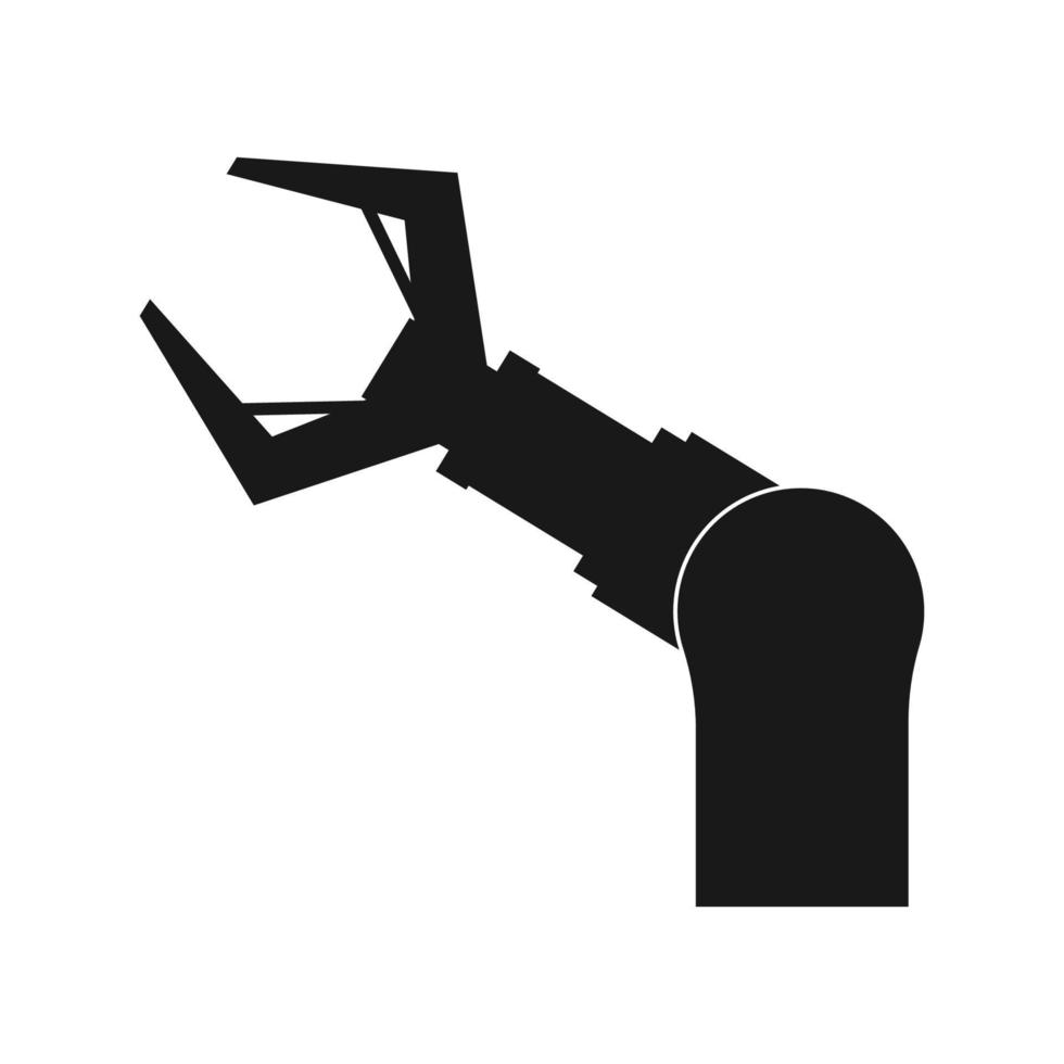 Industrial robot icon vector