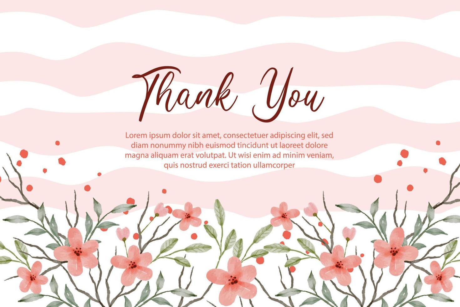 beautiful and elegant floral watercolor background vector