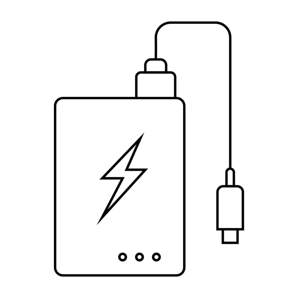 powerbank icon vector