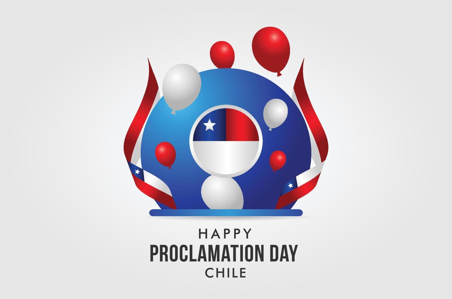 Chile Proclamation Day Design vector