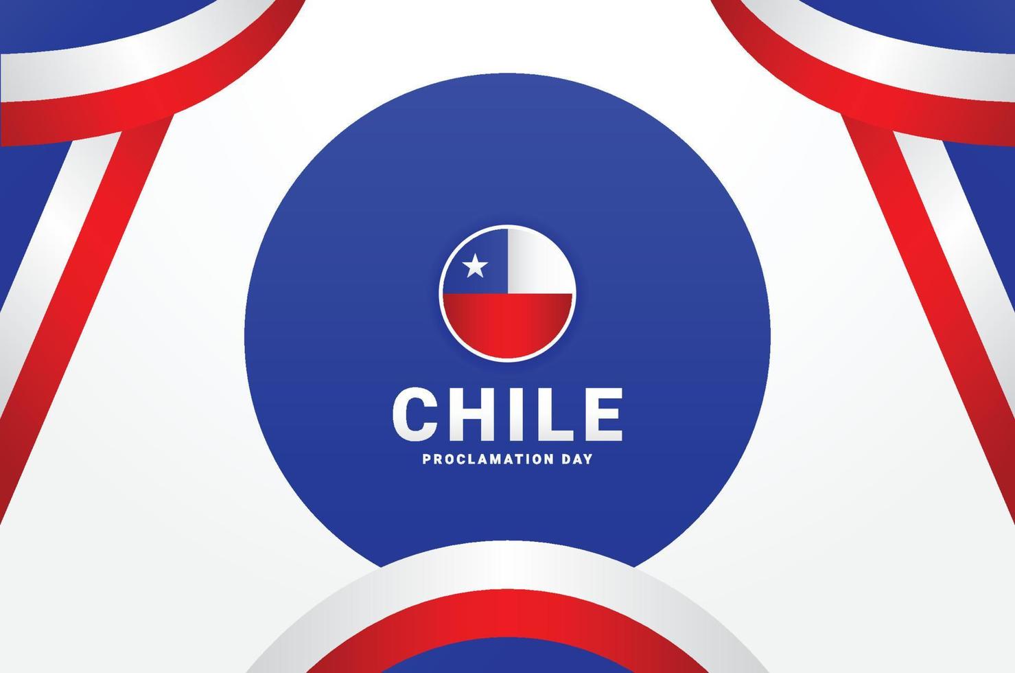 Chile Proclamation Day Design vector