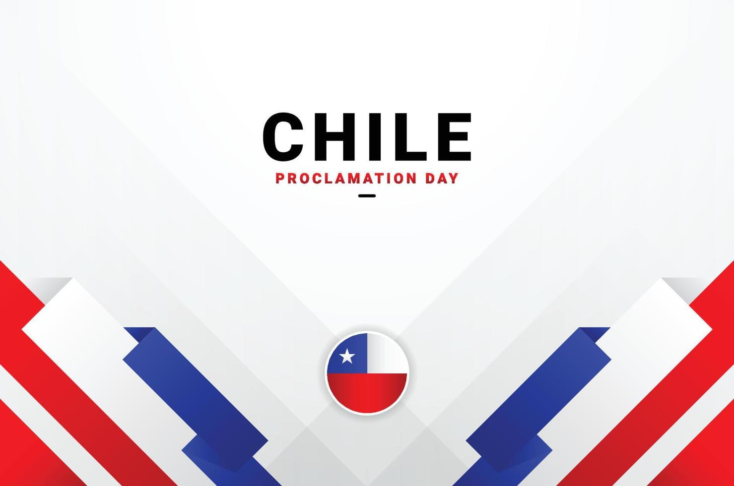 Chile proclamación día diseño vector