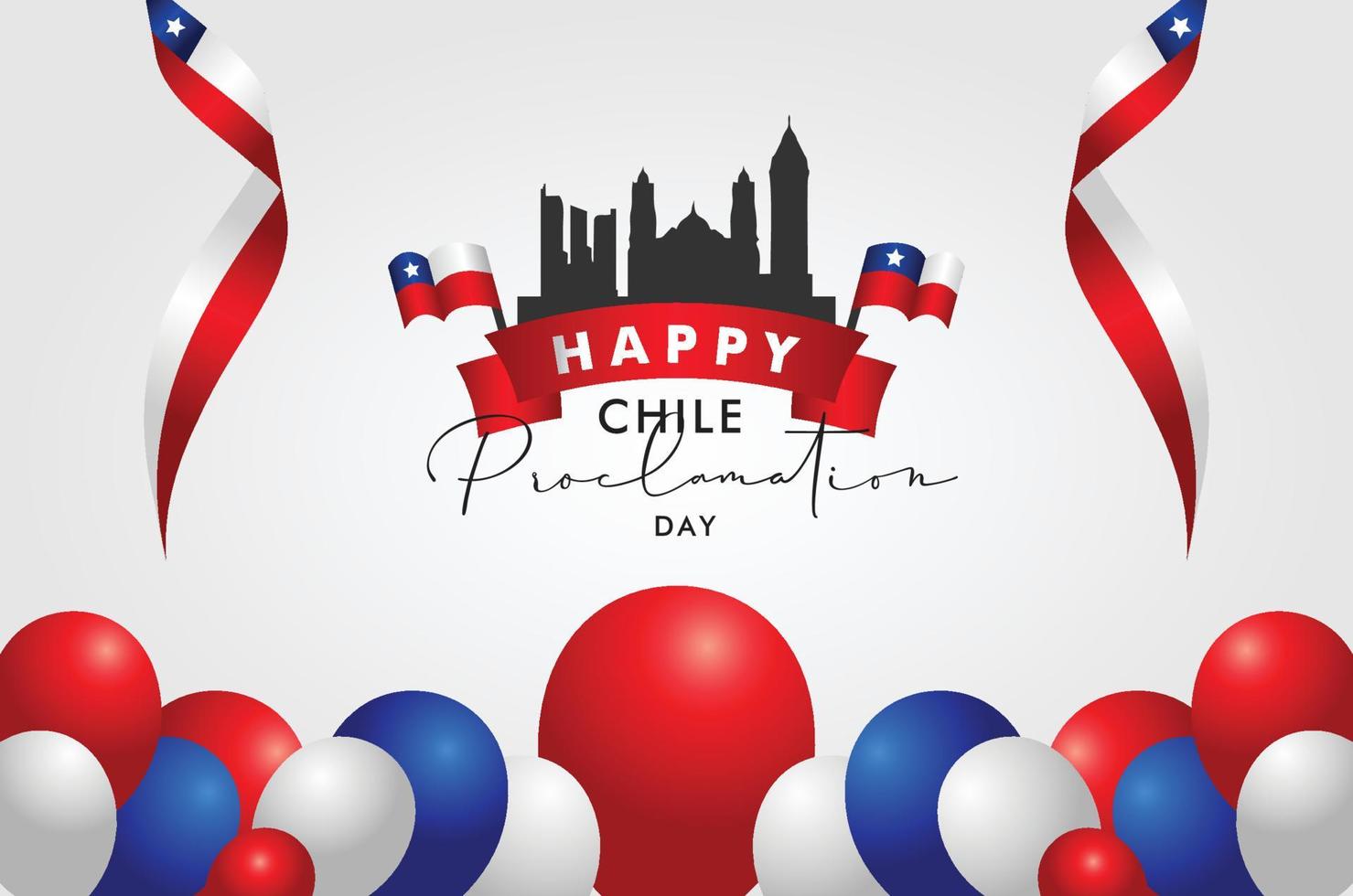 Chile Proclamation Day Design vector