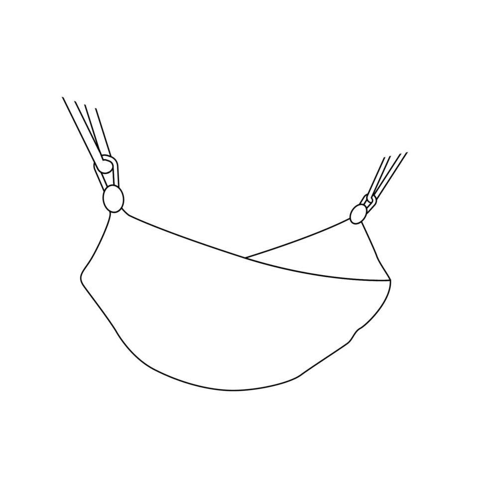 hammock icon vector
