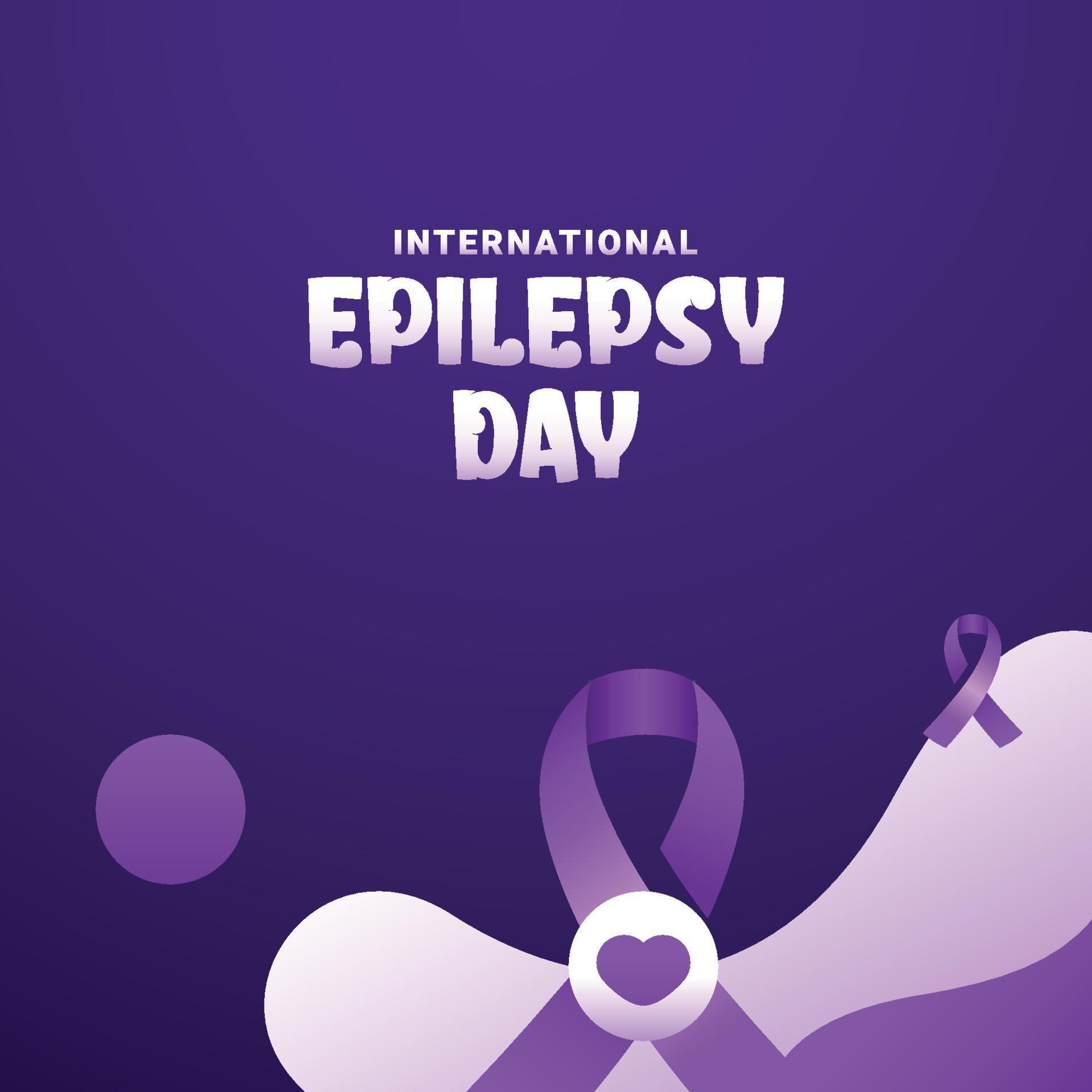 World Epilepsy Day Background With Ribbon 21959366 Vector Art at Vecteezy