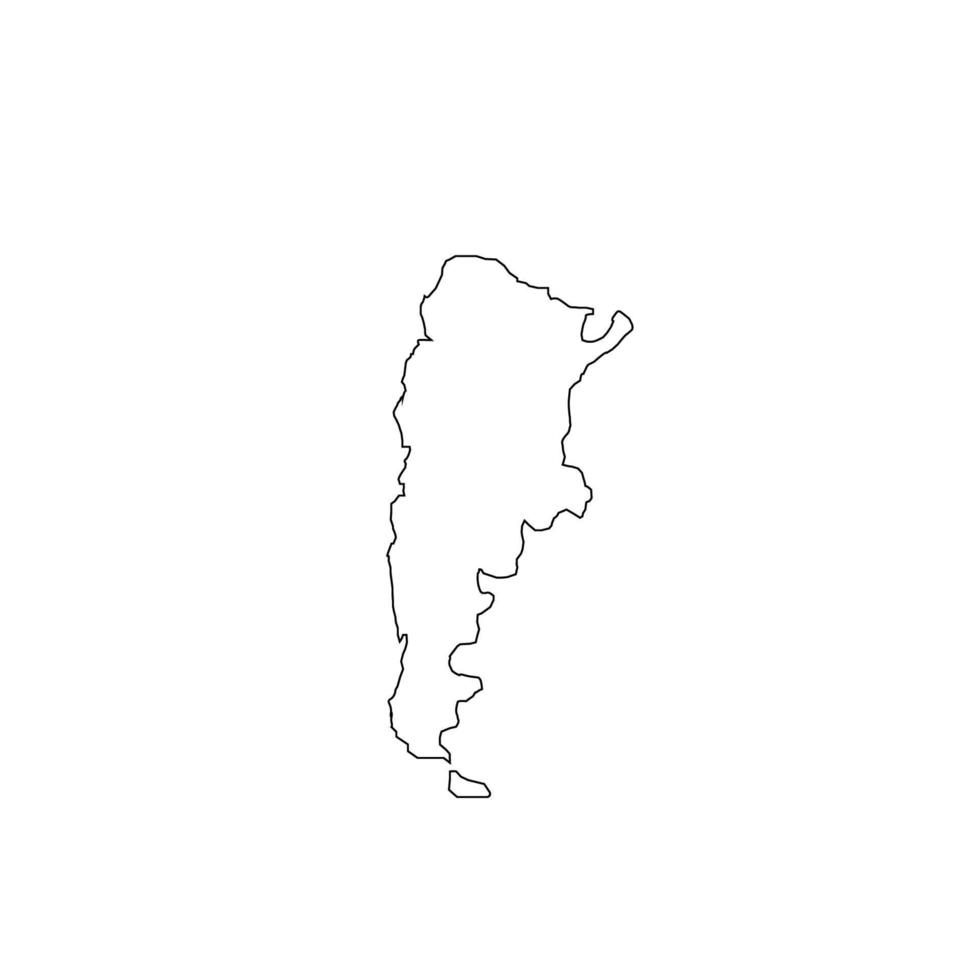argentina mapa icono vector
