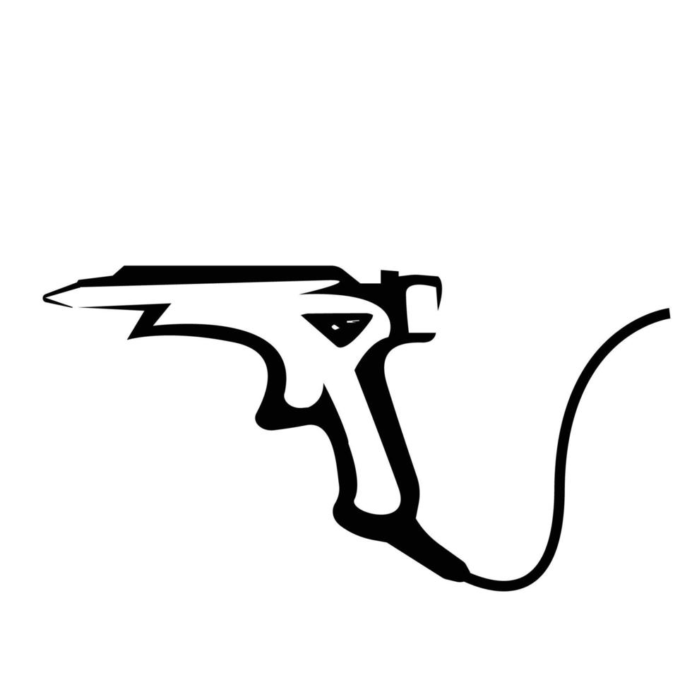 icono de vector de pistola de pegamento