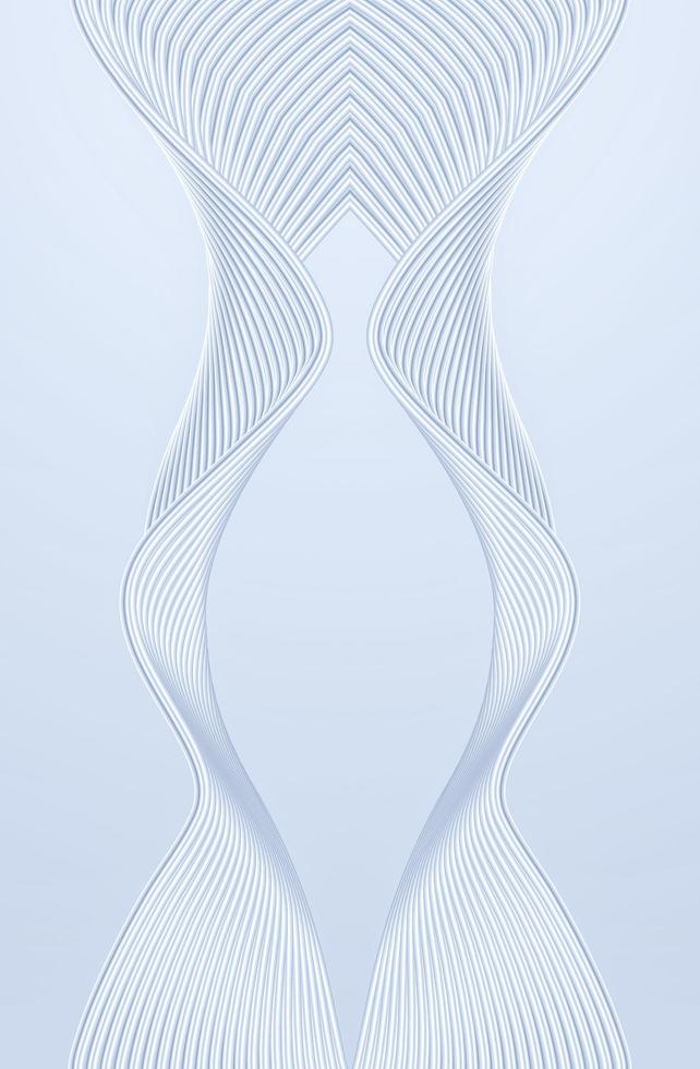 3D shading silver symmetrical wavy line technology texture line graphic background photo