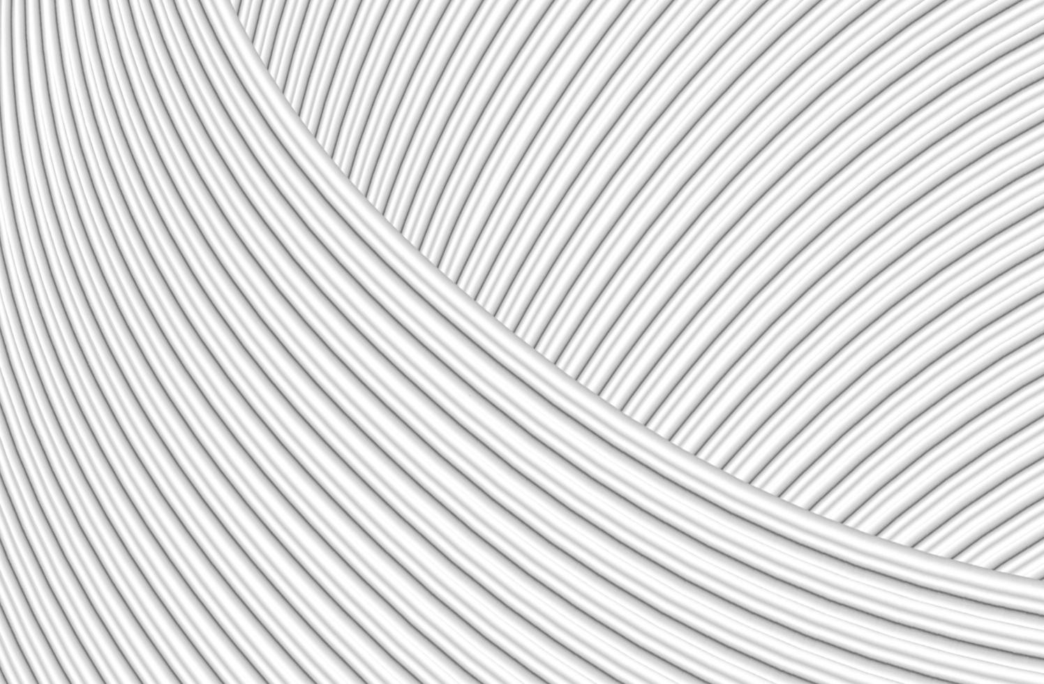 3D rendering of off-white curved line texture texture background photo