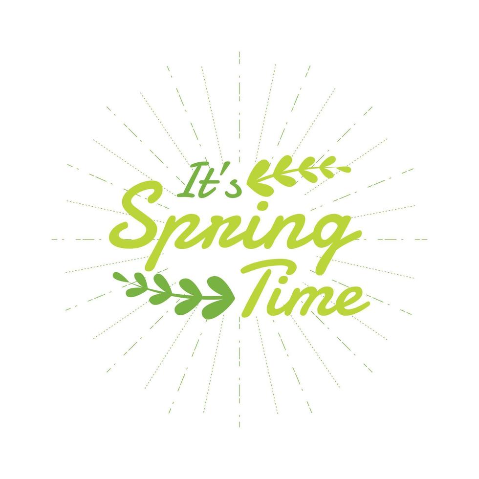 primavera logo diseño vector. vector