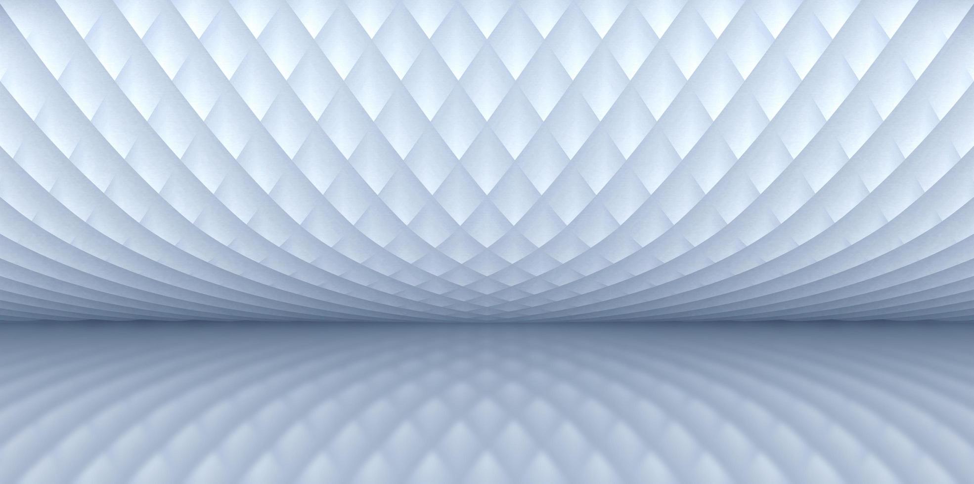 White interior building wall elevation and ground space background 3D rendering. photo