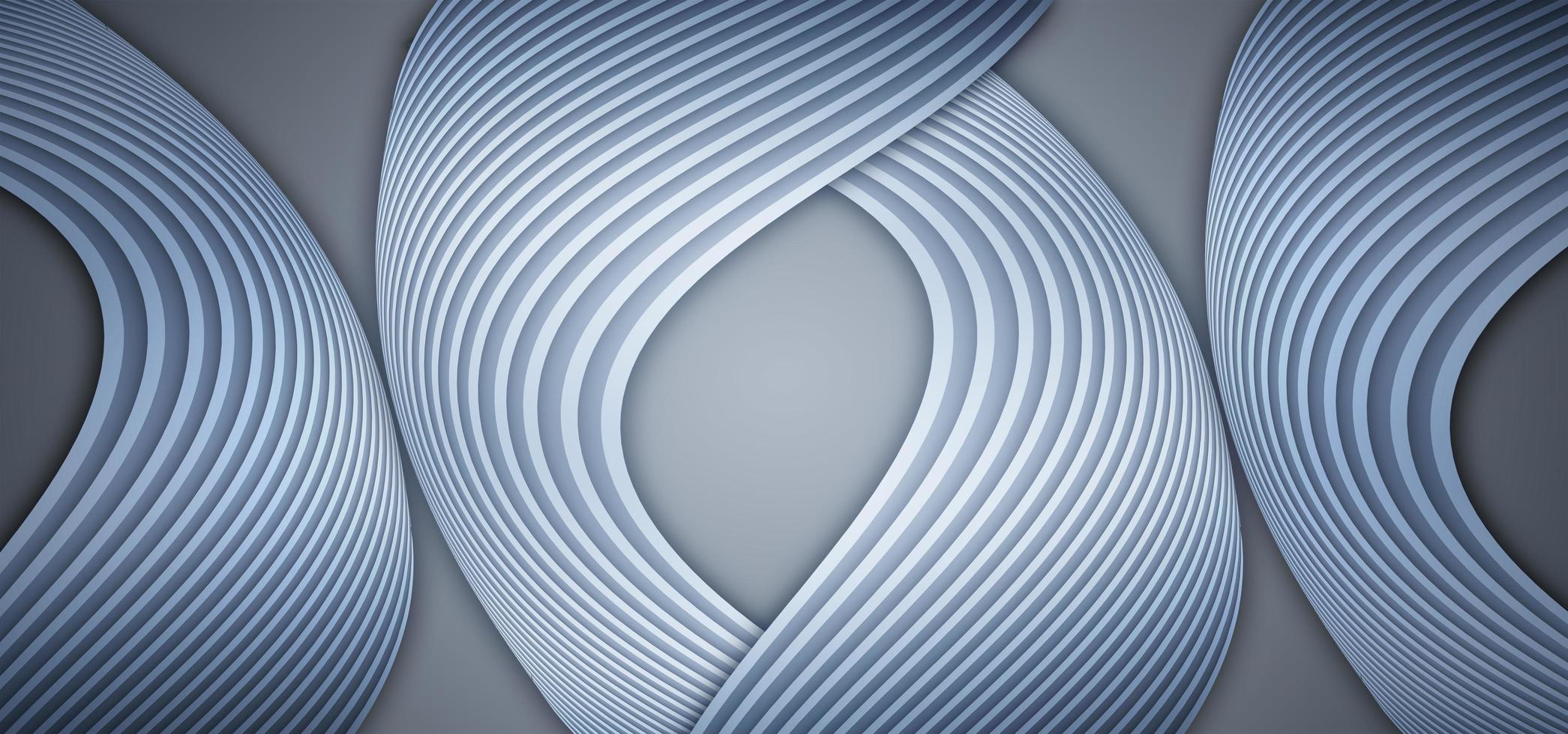 Silver gray curved lines high end texture texture background 3D rendering photo
