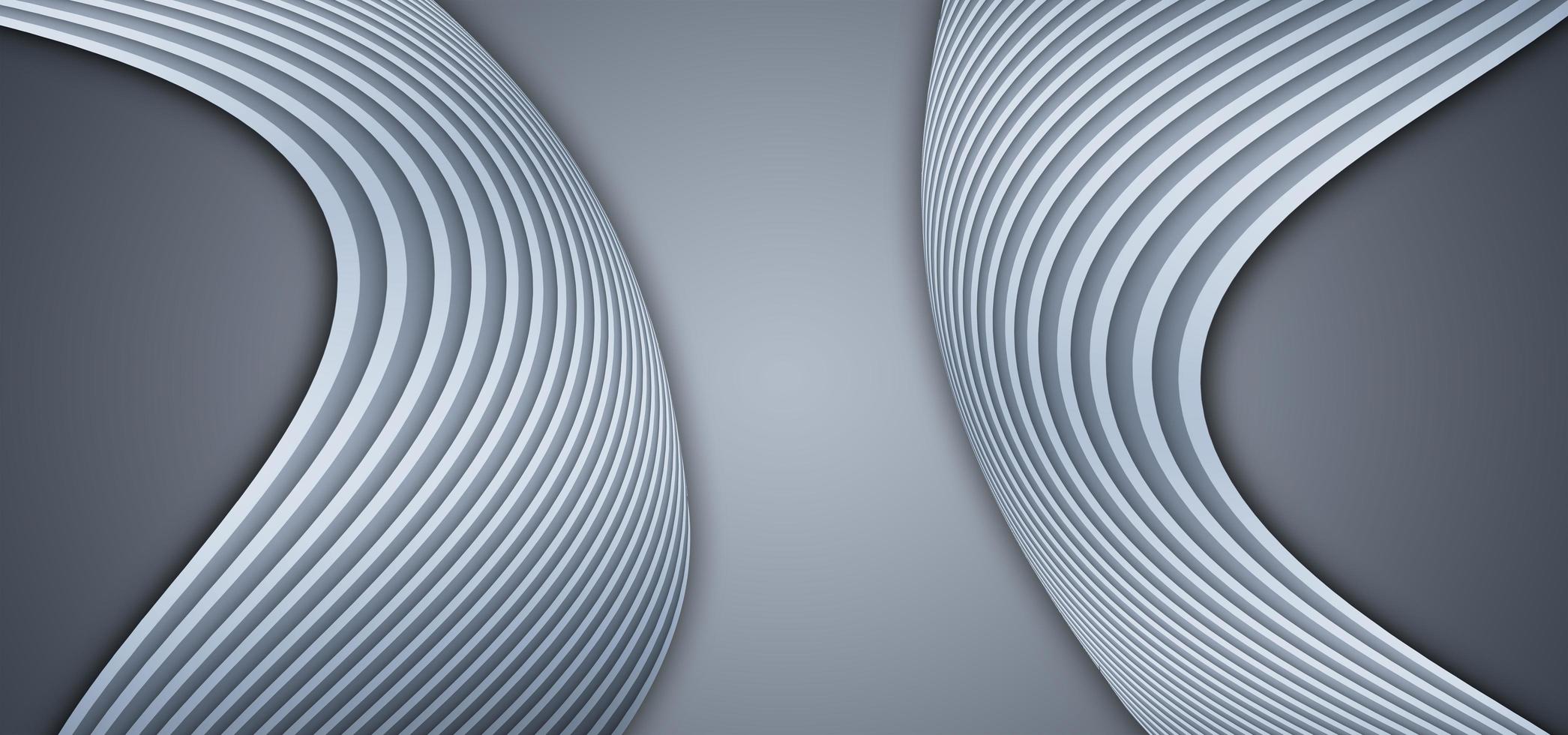 plata gris curvo líneas alto final textura textura antecedentes 3d representación foto
