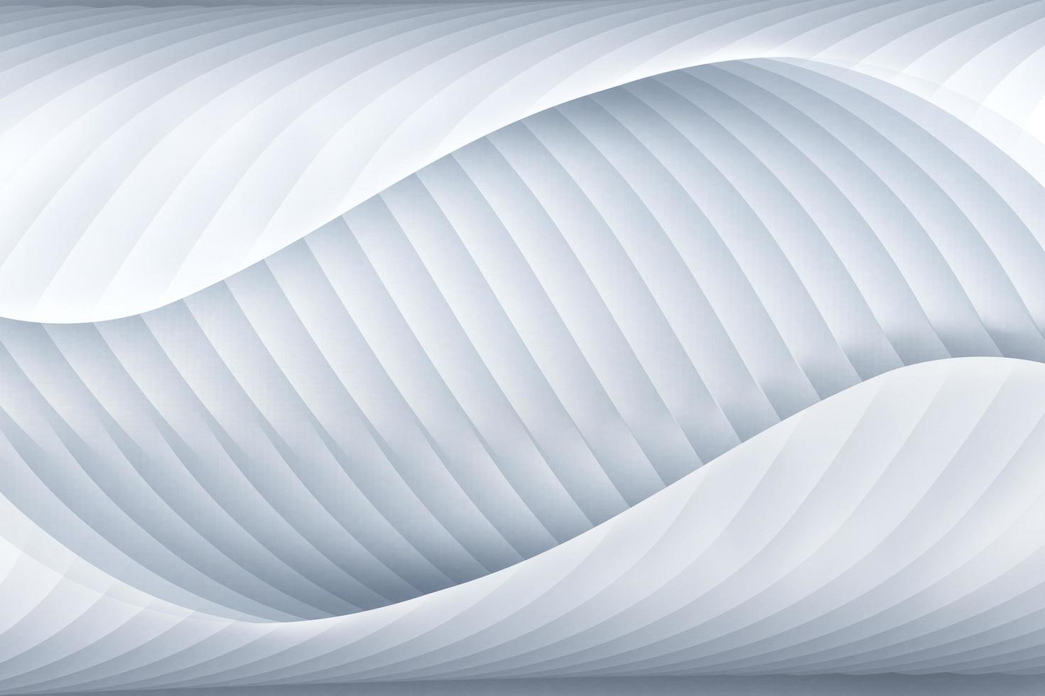 Silver and white abstract curved lines texture texture background, 3D rendering. photo