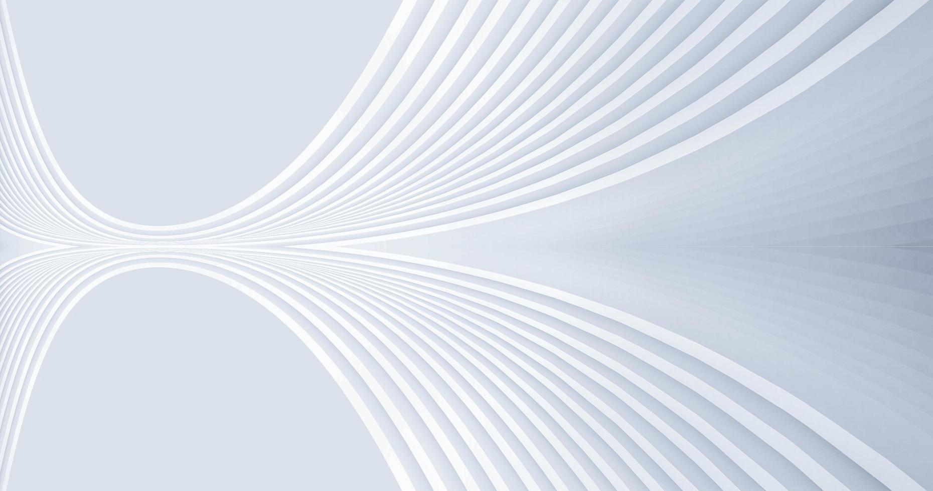 Silver white futuristic building line texture texture 3D rendering photo