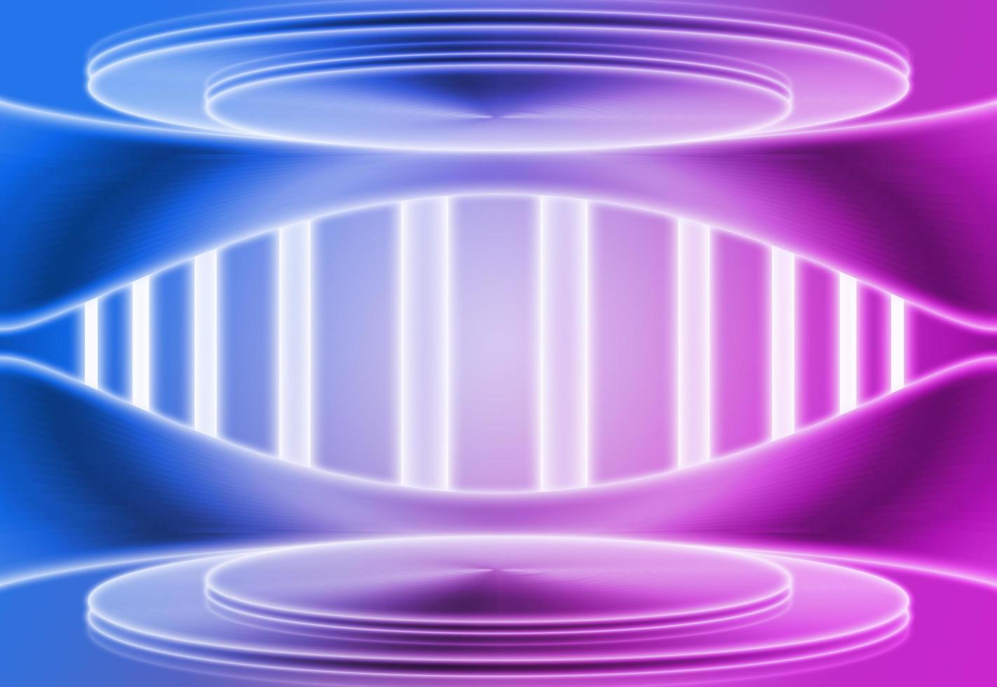3D rendering neon metal texture empty stage futuristic technology space sense photo