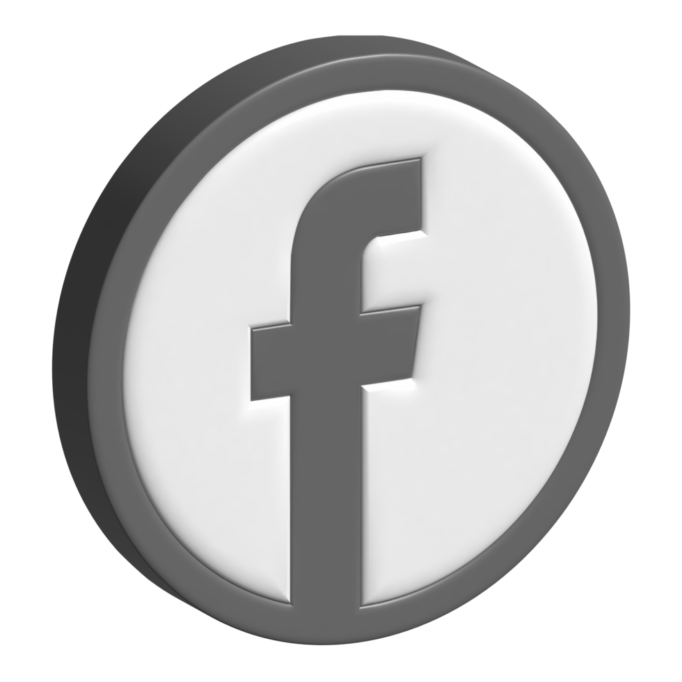 icona 3d di facebook png