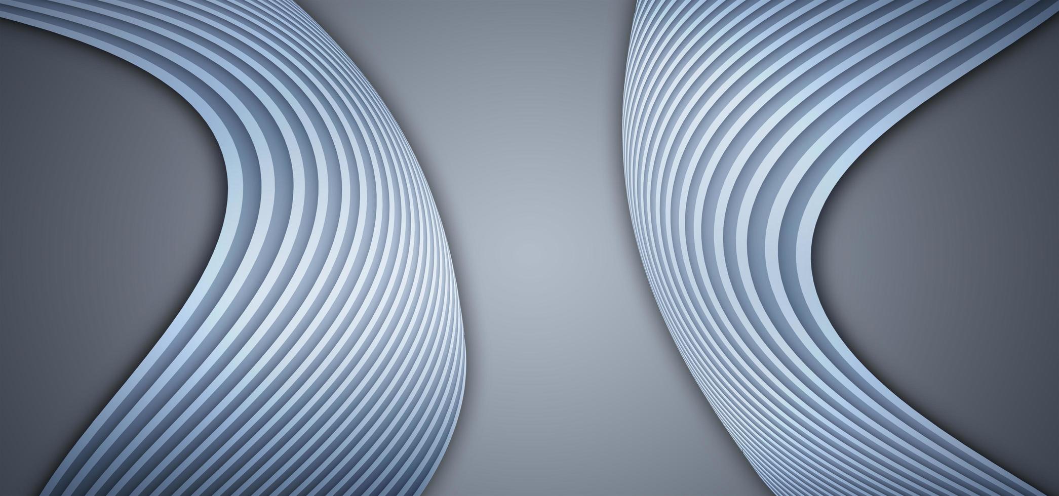 Silver gray curved lines high end texture texture background 3D rendering photo