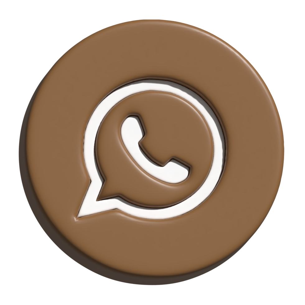 2d icon of whatsapp logo png