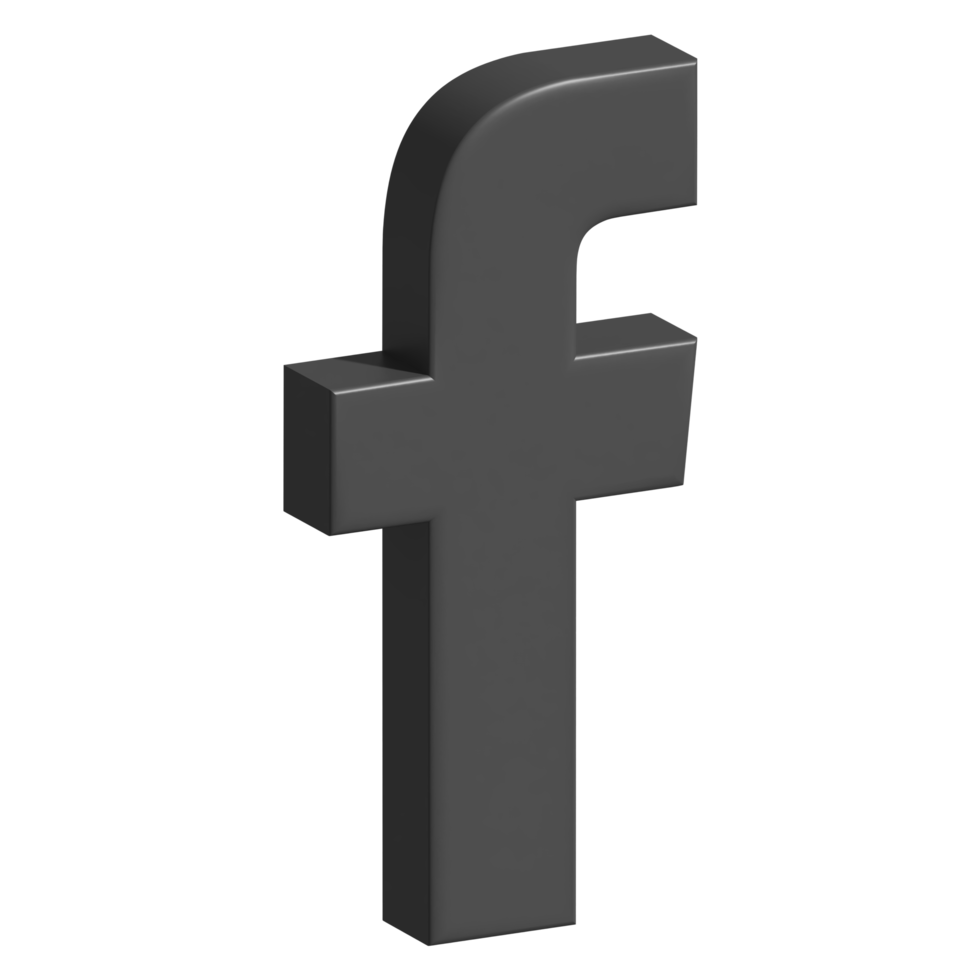 facebook 3d icon png