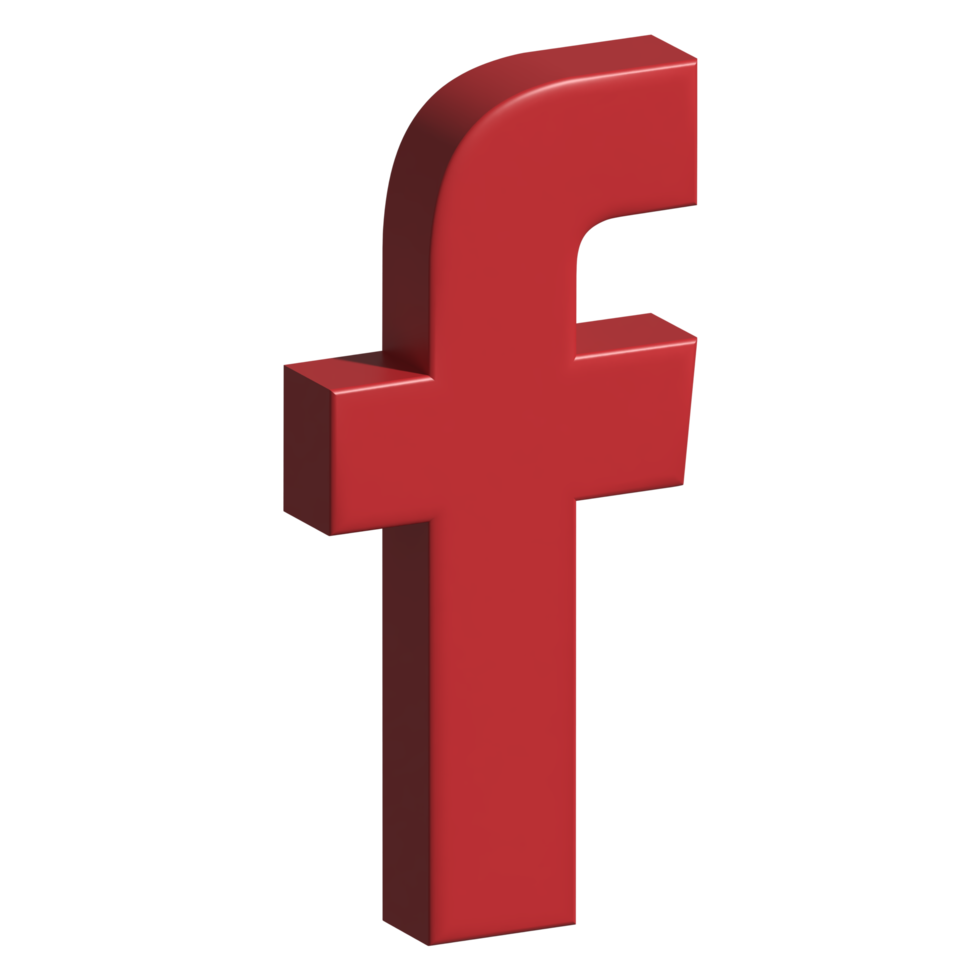 icona 3d di facebook png