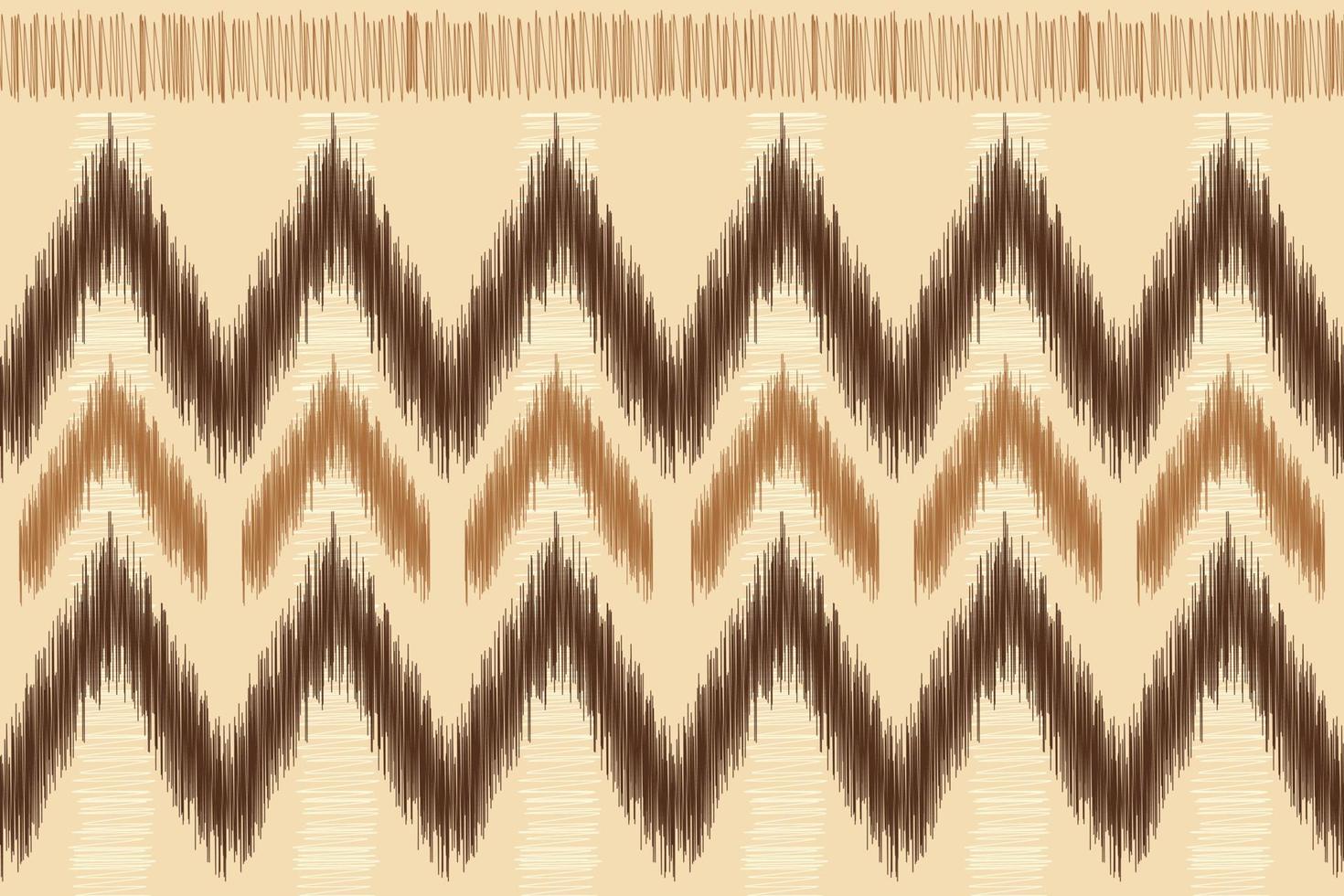 étnico ikat tela modelo geométrico estilo.africano ikat bordado étnico oriental modelo marrón crema antecedentes. resumen,vector,ilustración.para textura,ropa,envoltura,decoración,alfombra. vector