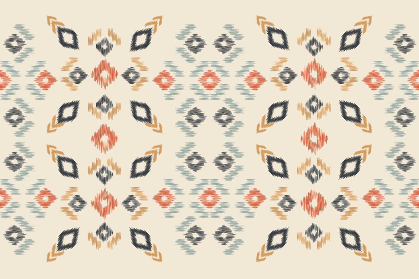 étnico ikat tela modelo geométrico estilo.africano ikat bordado étnico oriental modelo marrón crema antecedentes. resumen,vector,ilustración.para textura,ropa,envoltura,decoración,alfombra. vector