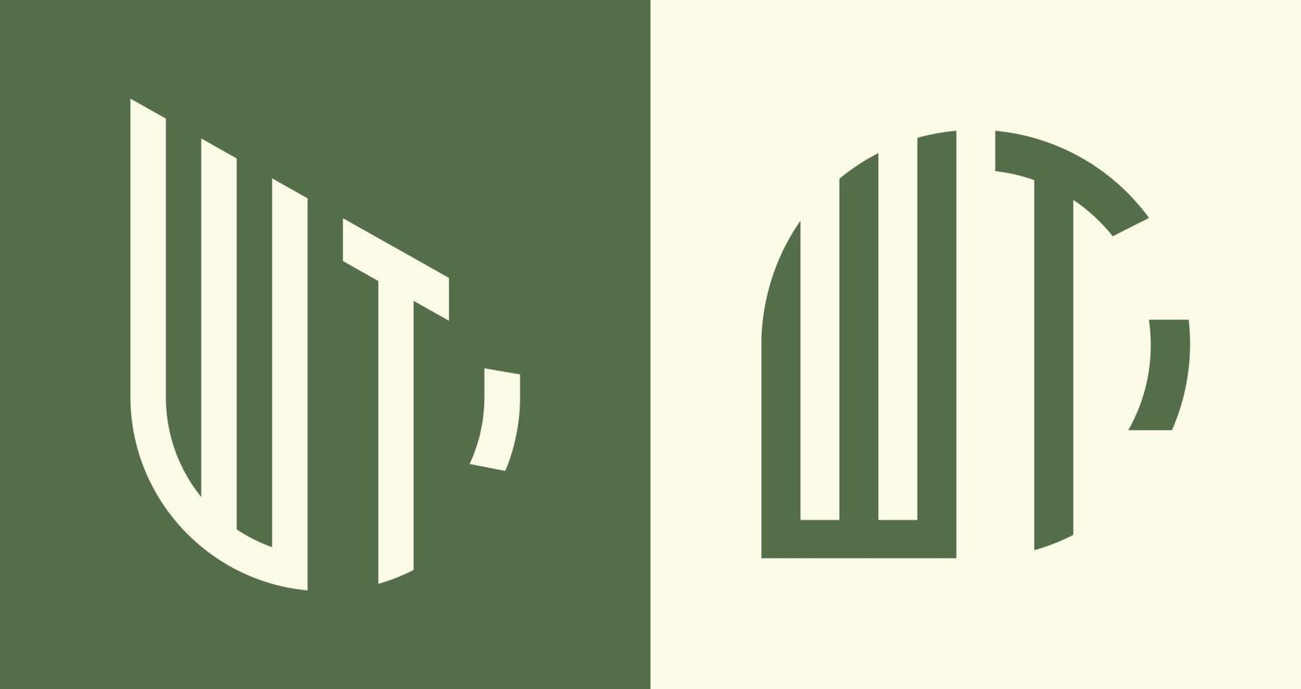 creativo sencillo inicial letras peso logo diseños manojo. vector
