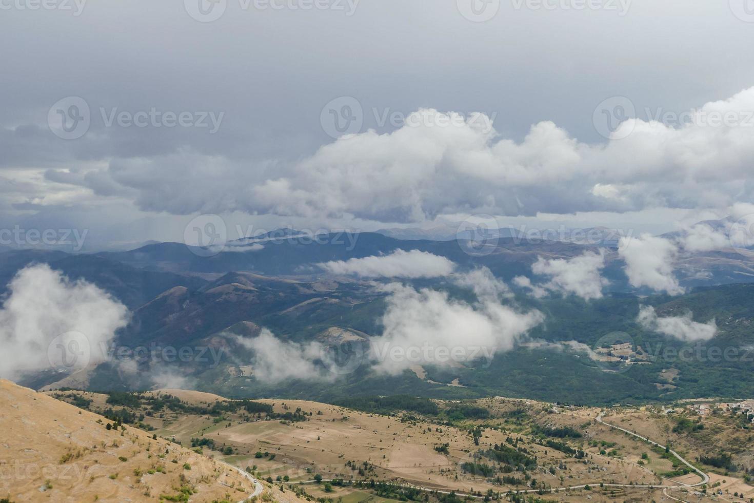 Scenic mountain landscape photo