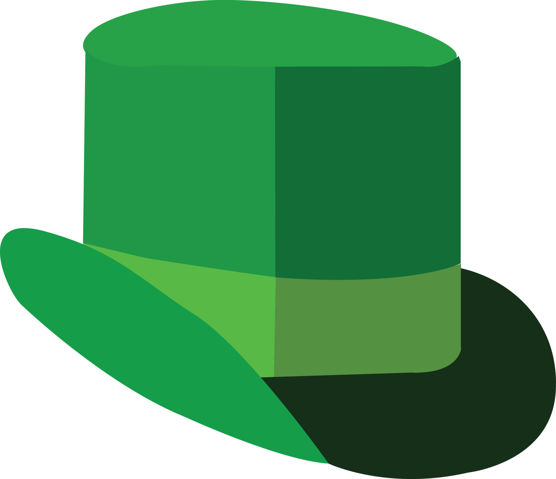 free vector green hat stock 21960699 Vector Art at Vecteezy