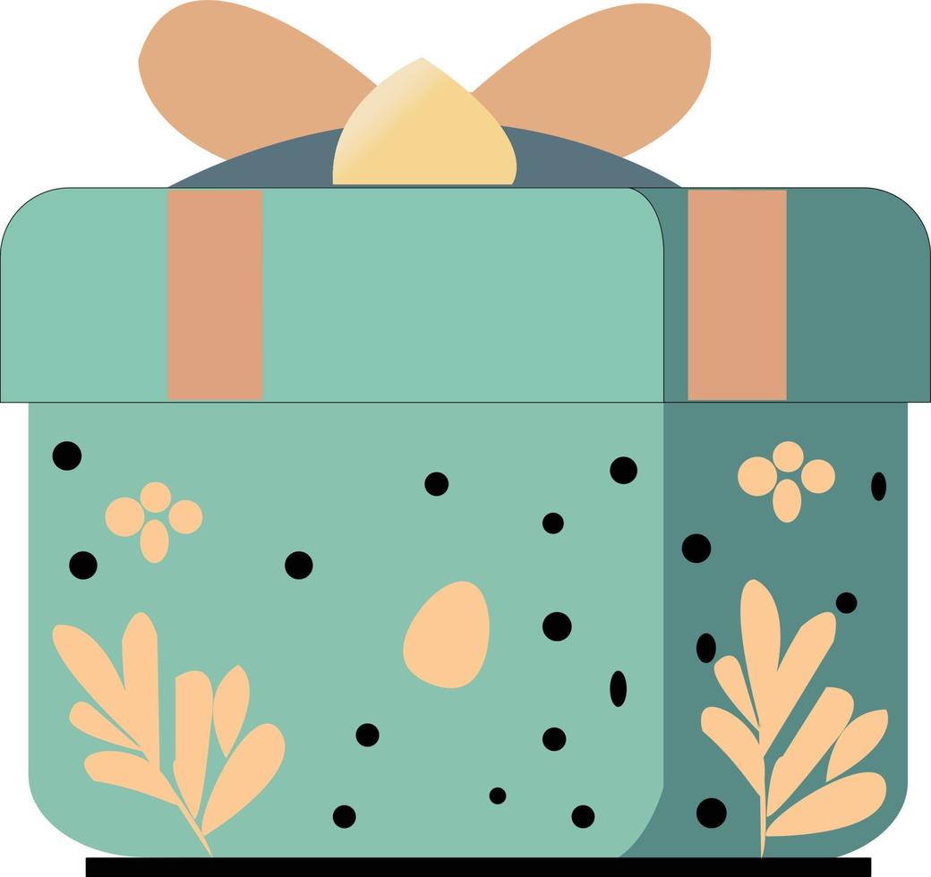 vector cute Easter gift box icon