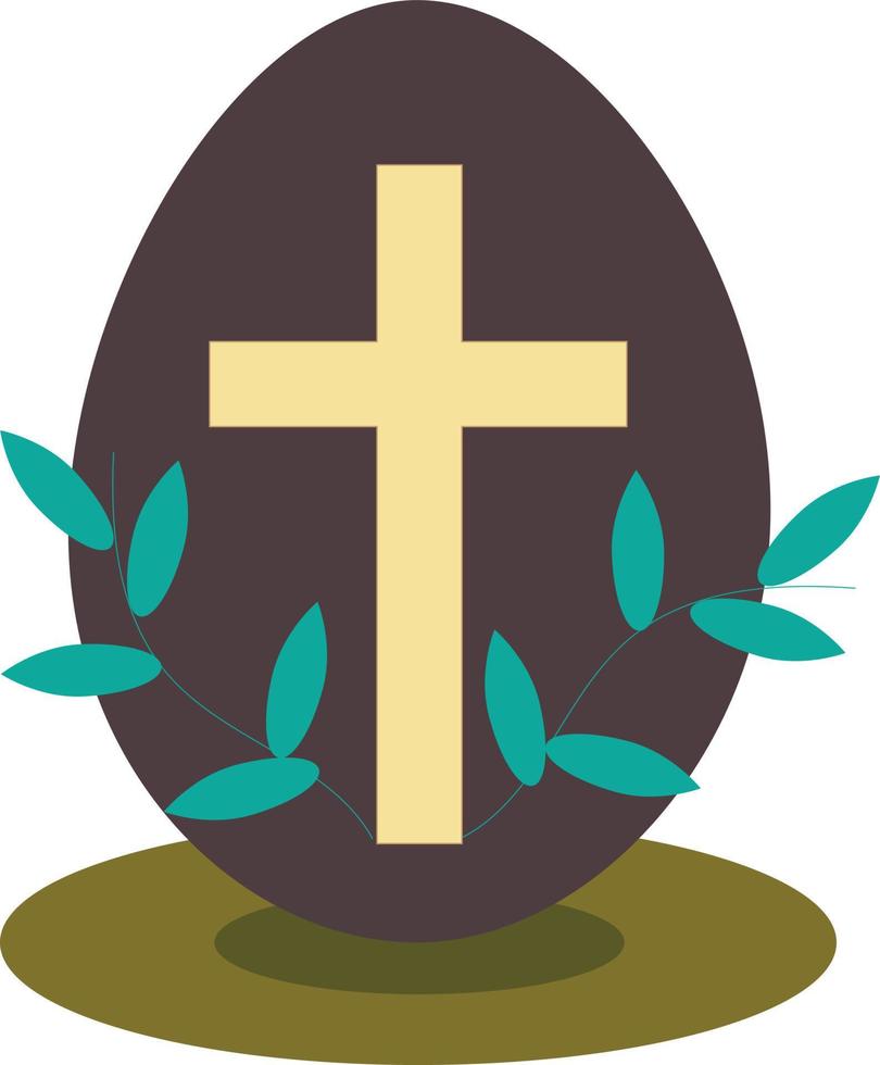 linda vector Pascua de Resurrección huevo