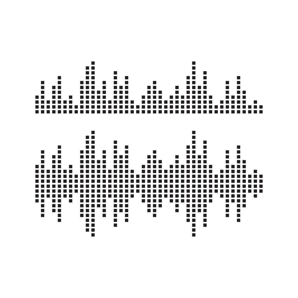 Sound waves vector illustration