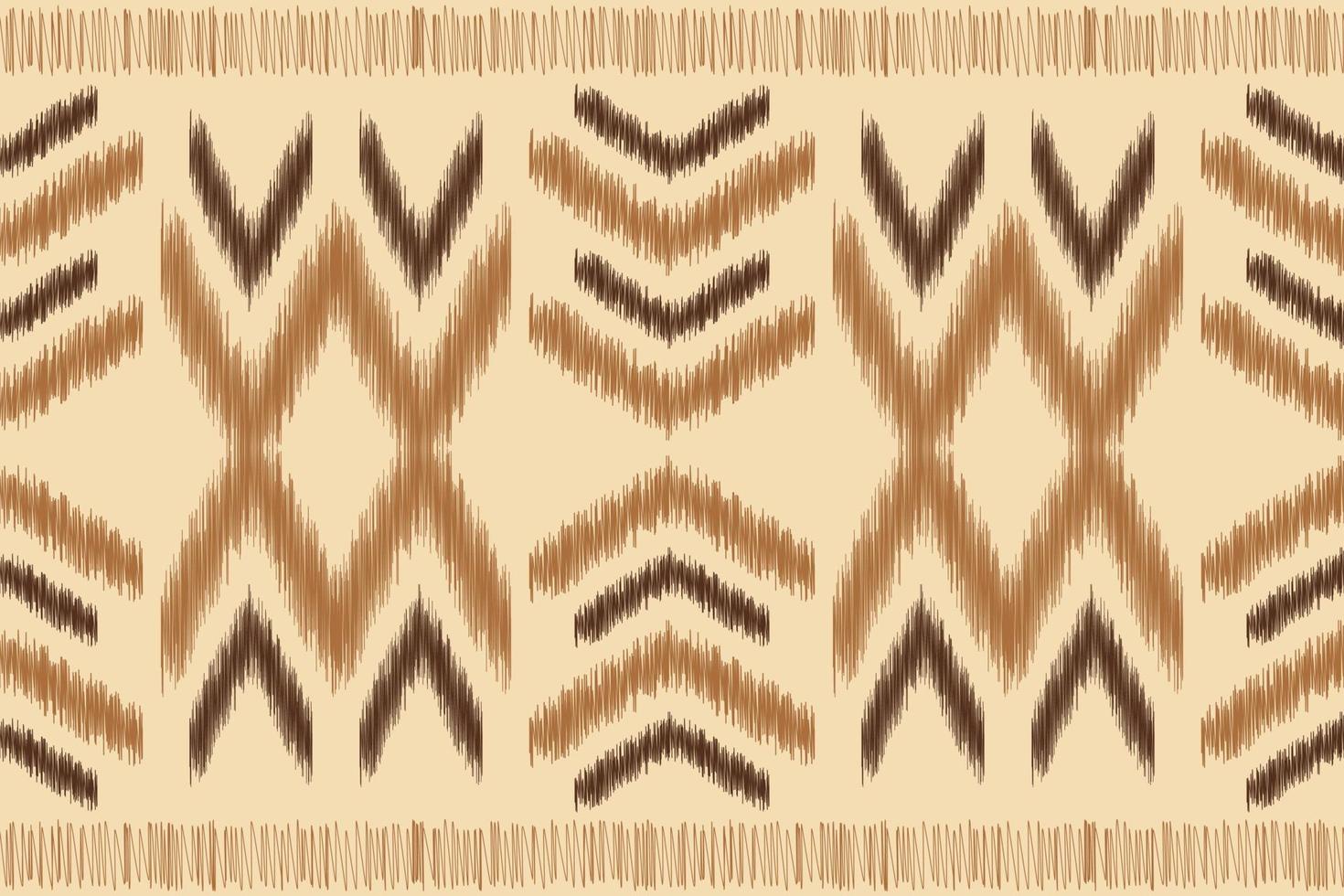 étnico ikat tela modelo geométrico estilo.africano ikat bordado étnico oriental modelo marrón crema antecedentes. resumen,vector,ilustración.para textura,ropa,envoltura,decoración,alfombra. vector