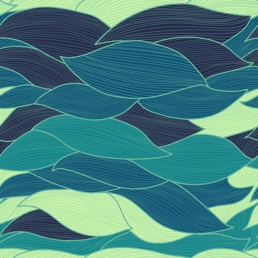Abstract wavy lines pattern. Vector Illustration