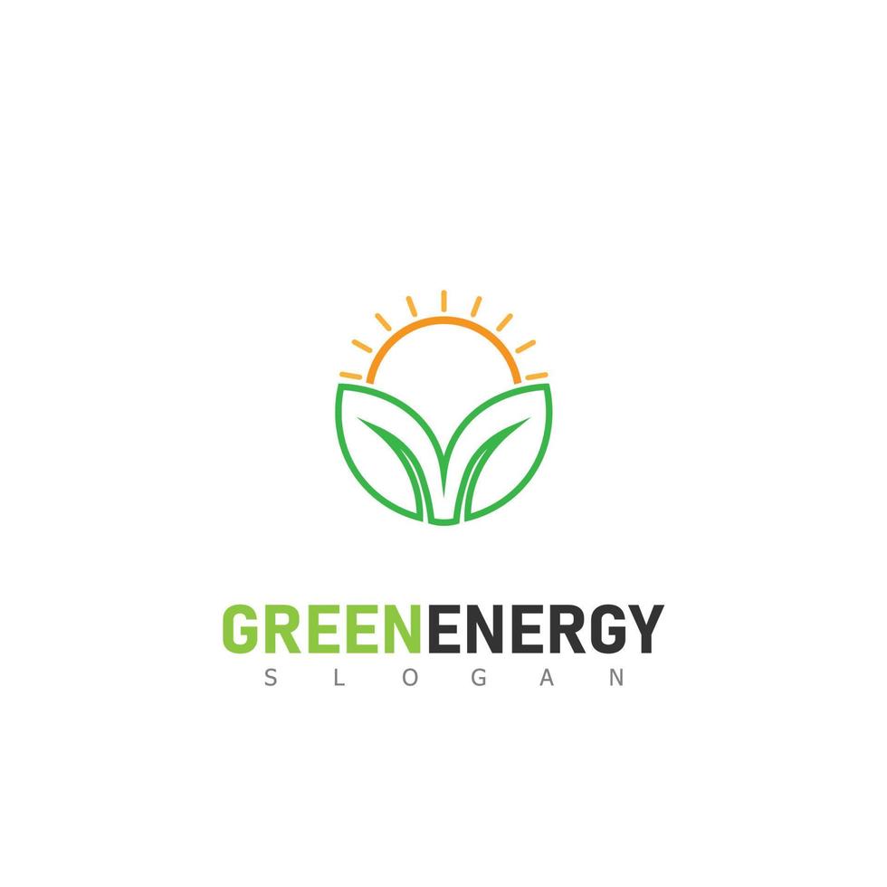 Green Energy Logo designs concept vector, Leaf vector