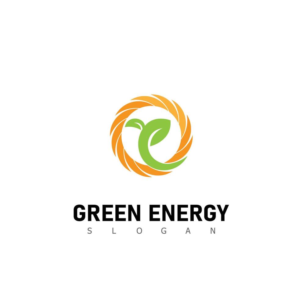 verde energía logo diseños concepto vector, hoja vector