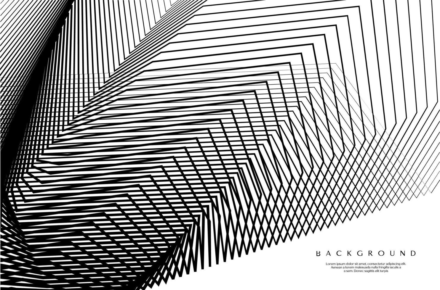 Black and white abstract blend line background. Sharp dynamic lines ...