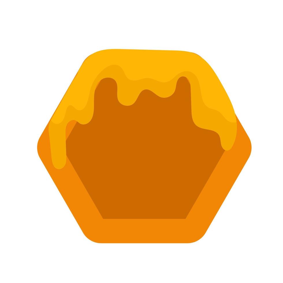 Honeycomb vector illustration isolated on the white background