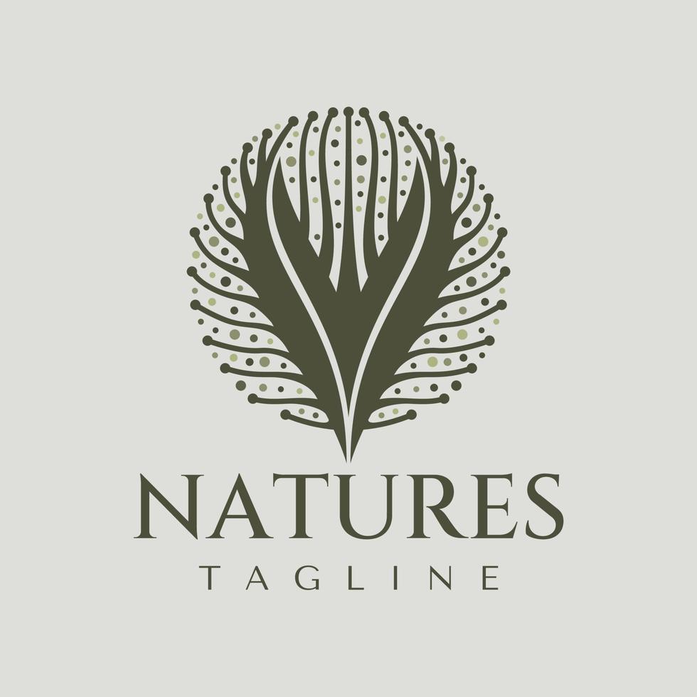 Luxury nature initial V logo design template. Elegance floral leaf letter V logo. vector